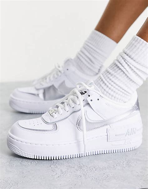 nike air force wit met zilver|Nike Air Force 1 dames.